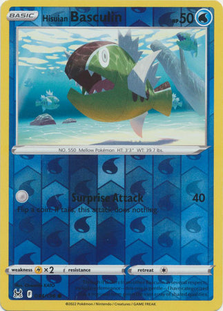 Sword & Shield: Lost Origin : 044/196 - Hisuian Basculin - Common Reverse Holo