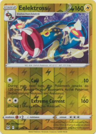 Sword & Shield: Lost Origin : 061/196 - Eelektross - Rare Reverse Holo