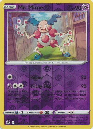 Sword & Shield: Lost Origin : 067/196 - Mr. Mime - Rare Reverse Holo