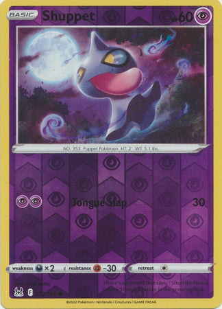 Sword & Shield: Lost Origin : 072/196 - Shuppet - Common Reverse Holo