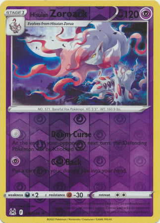 Sword & Shield: Lost Origin : 076/196 - Hisuian Zoroark - Holo Rare
