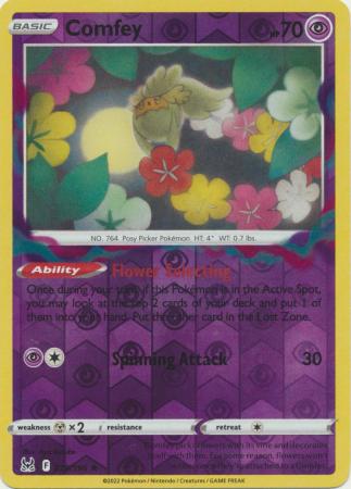 Sword & Shield: Lost Origin : 079/196 - Comfey - Rare Reverse Holo