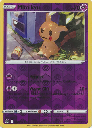 Sword & Shield: Lost Origin : 080/196 - Mimikyu - Rare Reverse Holo