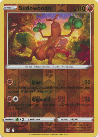 Sword & Shield: Lost Origin : 094/196 - Sudowoodo - Common Reverse Holo