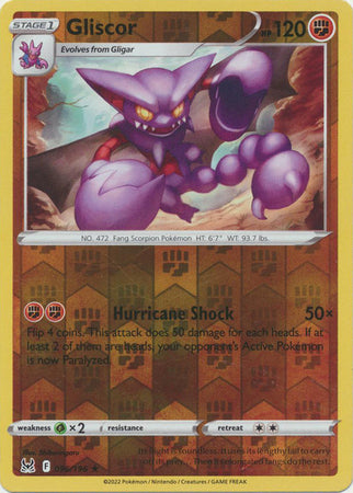 Sword & Shield: Lost Origin : 096/196 - Gliscor - Rare Reverse Holo