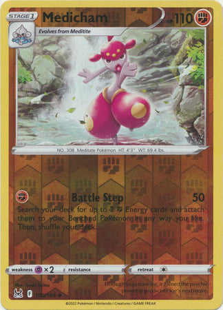 Sword & Shield: Lost Origin : 100/196 - Medicham - Uncommon Reverse Holo