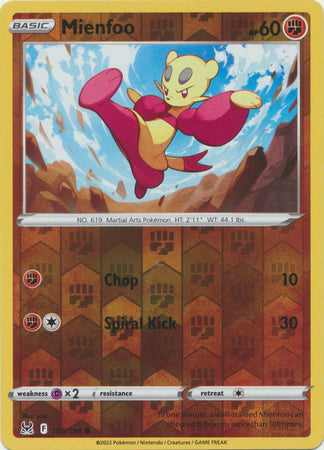 Sword & Shield: Lost Origin : 103/196 - Mienfoo - Common Reverse Holo