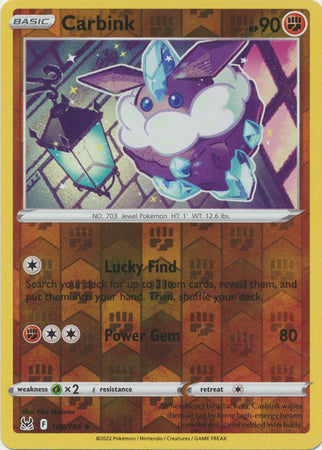 Sword & Shield: Lost Origin : 108/196 - Carbink - Uncommon Reverse Holo
