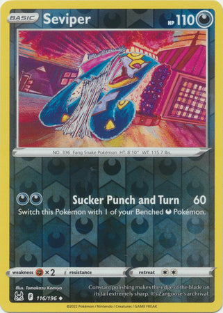 Sword & Shield: Lost Origin : 116/196 - Seviper - Uncommon Reverse Holo