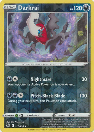 Sword & Shield: Lost Origin : 120/196 - Darkrai - Holo Rare Reverse Holo