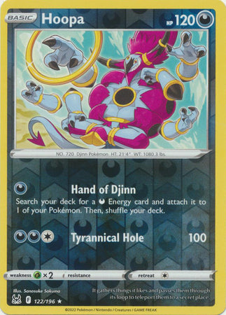 Sword & Shield: Lost Origin : 122/196 - Hoopa - Rare Reverse Holo