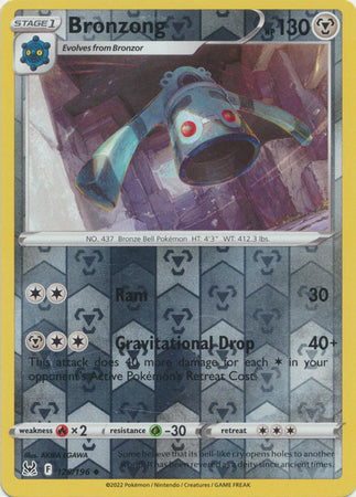 Sword & Shield: Lost Origin : 126/196 - Bronzong - Uncommon Reverse Holo