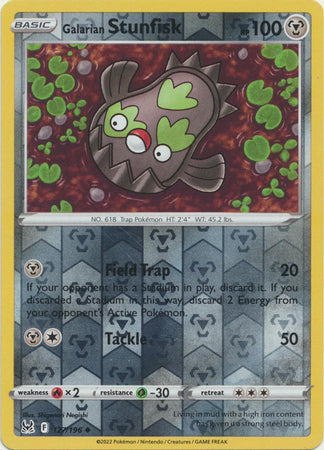 Sword & Shield: Lost Origin : 127/196 - Galarian Stunfisk - Uncommon Reverse Holo