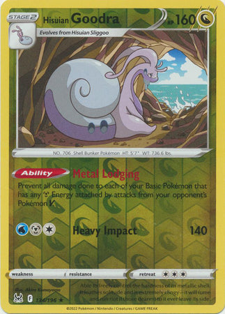 Sword & Shield: Lost Origin : 134/196 - Hisuian Goodra - Holo Rare Reverse Holo