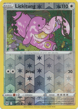 Sword & Shield: Lost Origin : 138/196 - Lickitung - Common Reverse Holo