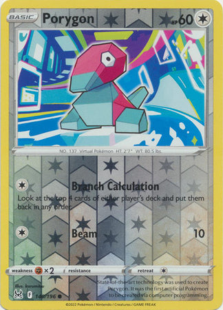 Sword & Shield: Lost Origin : 140/196 - Porygon - Common Reverse Holo