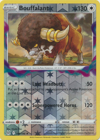 Sword & Shield: Lost Origin : 148/196 - Bouffalant - Rare Reverse Holo