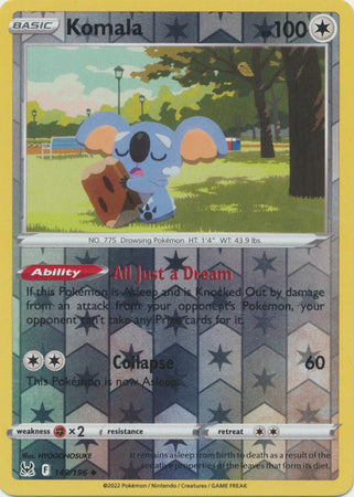 Sword & Shield: Lost Origin : 149/196 - Komala - Uncommon Reverse Holo
