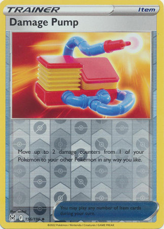 Sword & Shield: Lost Origin : 156/196 - Damage Pump - Uncommon Reverse Holo