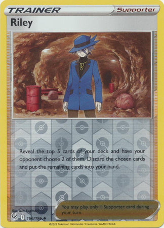 Sword & Shield: Lost Origin : 166/196 - Riley - Uncommon Reverse Holo