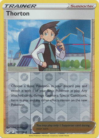 Sword & Shield: Lost Origin : 167/196 - Thorton - Uncommon Reverse Holo