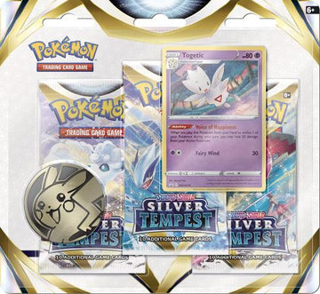 Sword & Shield : Silver Tempest : 3 Pack Blister with Togetic (Pokemon)