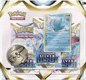 Sword & Shield : Silver Tempest : 3 Pack Blister with Manaphy (Pokemon)