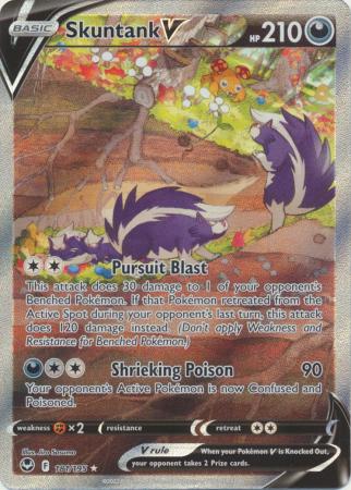 Sword & Shield: Silver Tempest : 181/195 - Skuntank V - Alternate Art Ultra Rare