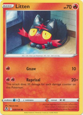 Sword & Shield: Silver Tempest : 030/195 - Litten - Common