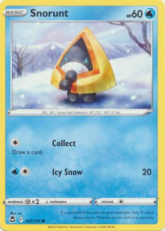 Sword & Shield: Silver Tempest : 041/195 - Snorunt - Common