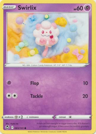 Sword & Shield: Silver Tempest : 083/195 - Swirlix - Common