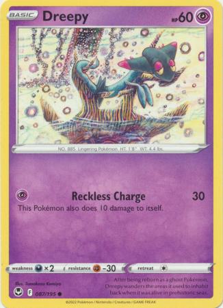 Sword & Shield: Silver Tempest Singles: 087/195 - Dreepy - Common
