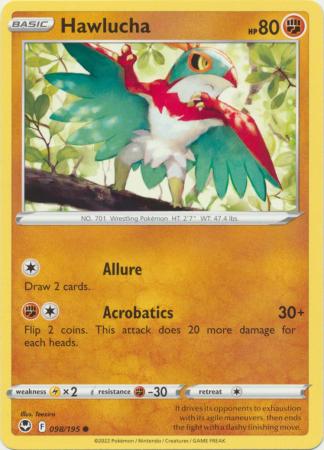 Sword & Shield: Silver Tempest : 098/195 - Hawlucha - Common