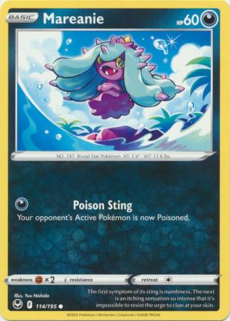 Sword & Shield: Silver Tempest : 114/195 - Mareanie - Common