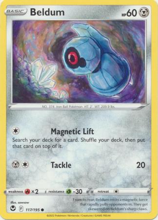 Sword & Shield: Silver Tempest : 0117/195 - Beldum - Common