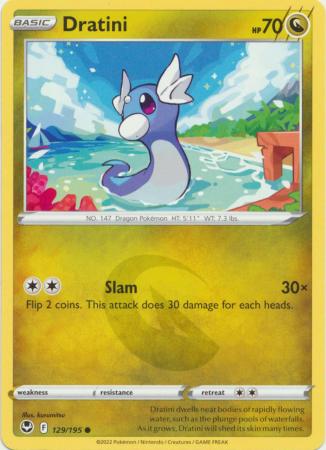 Sword & Shield: Silver Tempest : 129/195 - Dratini - Common
