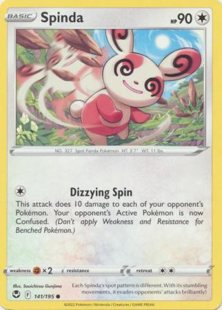 Sword & Shield: Silver Tempest : 141/195 - Spinda - Common