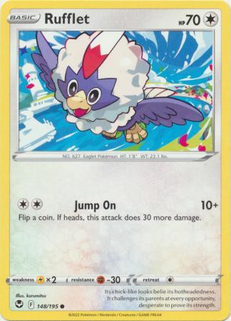 Sword & Shield: Silver Tempest : 148/195 - Rufflet - Common