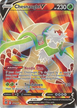 Sword & Shield: Silver Tempest : 171/195 - Chesnaught V - Full Art Ultra Rare