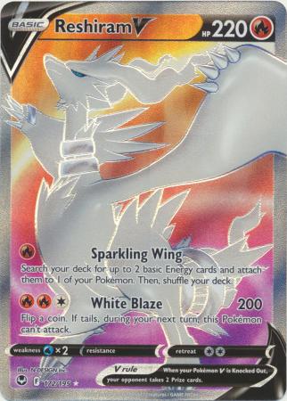 Sword & Shield: Silver Tempest : 172/195 - Reshiram V - Full Art Ultra Rare