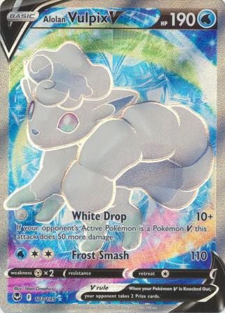 Sword & Shield: Silver Tempest : 173/195 - Alolan Vulpix V - Full Art Ultra Rare