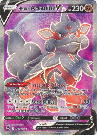 Sword & Shield: Silver Tempest : 179/195 - Hisuian Arcanine V - Full Art Ultra Rare