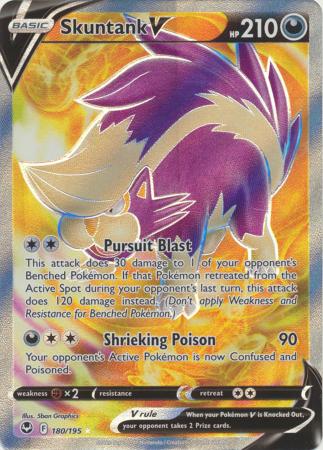 Sword & Shield: Silver Tempest Singles: 180/195 - Skuntank V - Full Art Ultra Rare