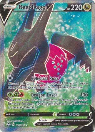 Sword & Shield: Silver Tempest : 183/195 - Regidrago V - Full Art Ultra Rare