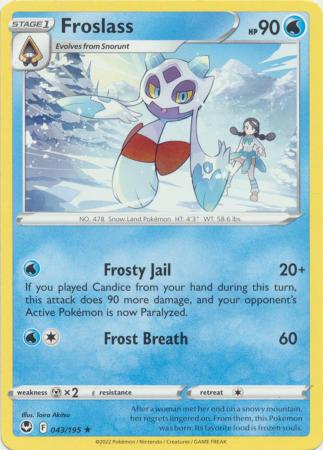 Sword & Shield: Silver Tempest : 043/195 - Froslass - Rare
