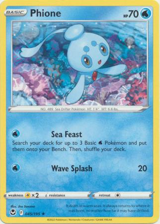 Sword & Shield: Silver Tempest : 045/195 - Phione - Rare