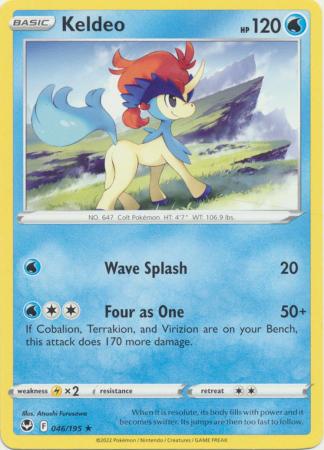Sword & Shield: Silver Tempest : 046/195 - Keldeo - Rare