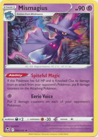 Sword & Shield: Silver Tempest : 064/195 - Mismagius - Rare