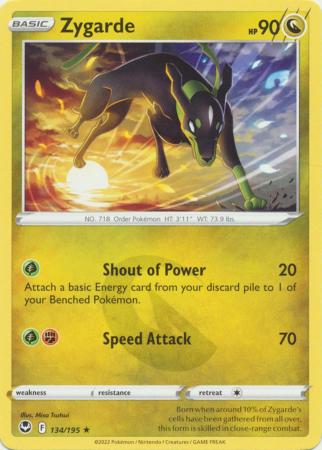 Sword & Shield: Silver Tempest : 134/195 - Zygarde - Rare
