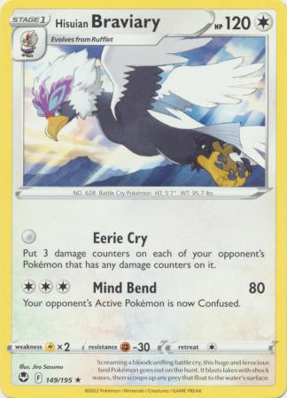 Sword & Shield: Silver Tempest : 149/195 - Hisuian Braviary - Rare